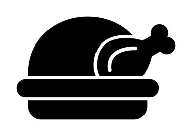 tavuk simgesi vektör illüstrasyonu