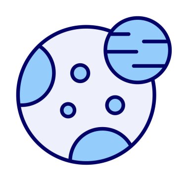 Gezegenler simgesi, vektör illüstrasyonu