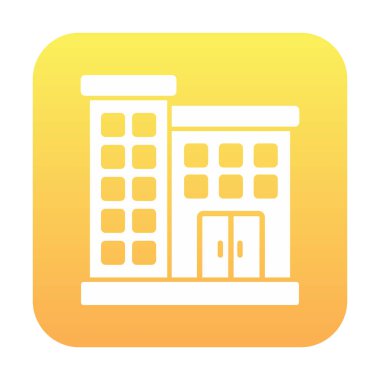 bina simgesi dijital illüstrasyonu