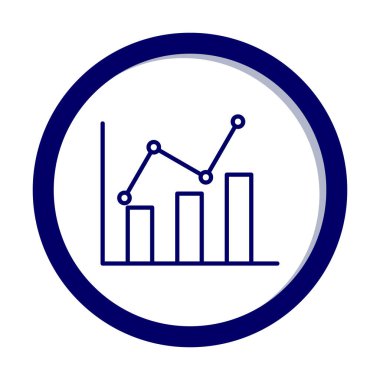 Grafik. Web simgesi basit illüstrasyon 