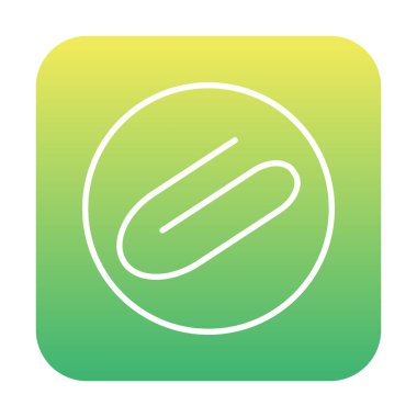 Eklenti simgesi. vektör renk çizimi