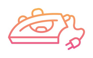 Demir düz simgesi. vektör çizim