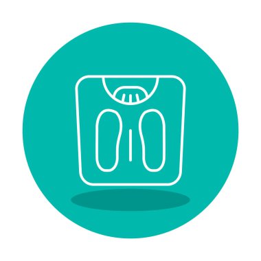 Ağırlık Ölçekleme simge vektör illüstrasyon grafik tasarımı