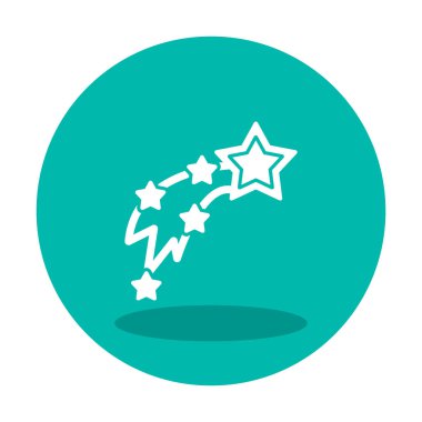 Kayan Yıldızlar simge vektör çizimi