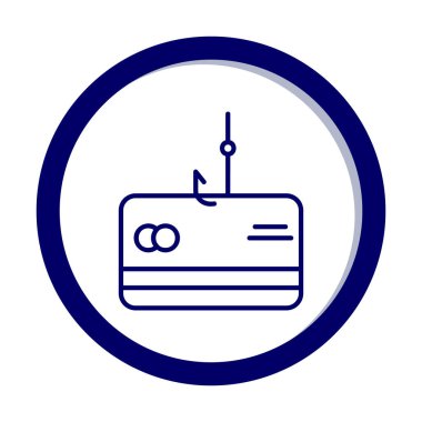  phishing line simgesi vektör illüstrasyon tasarımı