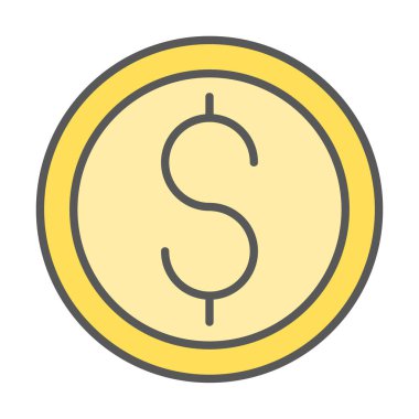 Dolar para simgesi, vektör illüstrasyonu