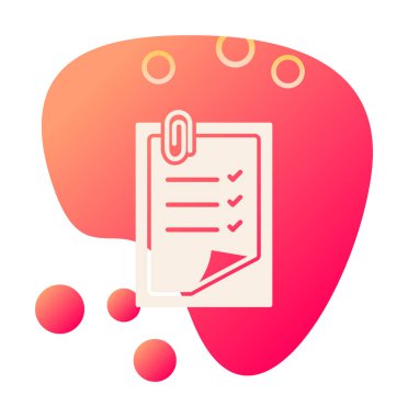 Notes web icon, vector illustration