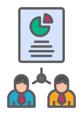 Work Distribution web icon, vector illustration 
