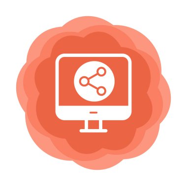 Basit Veri Paylaşımı simgesi, vektör illüstrasyonu