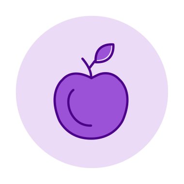 elma web simgesi, vektör çizim  