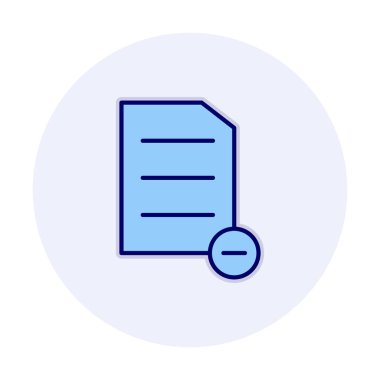 Substraction düz simge, vektör illüstrasyonu 