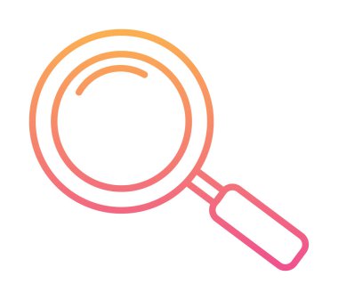 Büyütücü Cam Hat Simgesi