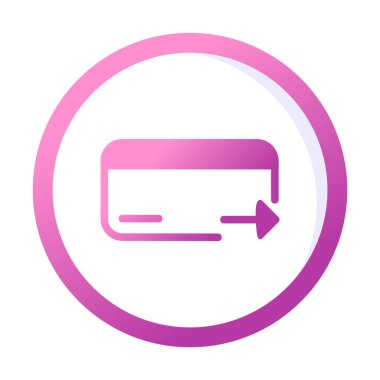 Kredi kartı ikonu vektör illüstrasyonu