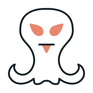 Sevimli uzaylı karakter Vektör illüstrasyonu