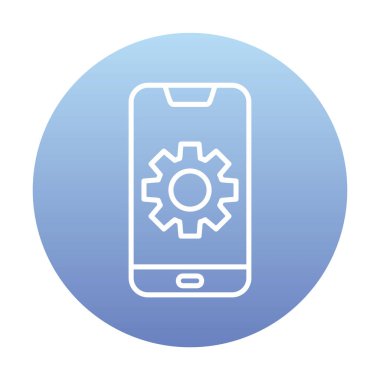 Mobil Ayar Simge vektör çizimi