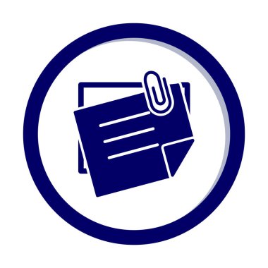 Yapışkan Notlar simge vektör çizimi