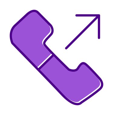 giden arama simge vektör çizim