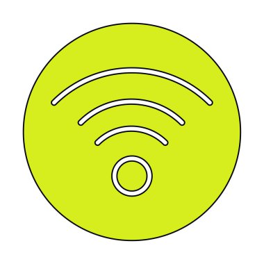 wifi simgesi, vektör illüstrasyonu basit tasarım