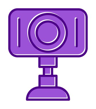 Web kamera simge vektör çizim