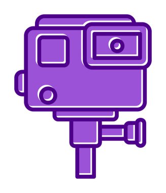 Action Camera icon vector illustration