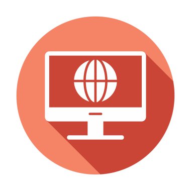 İnternet simgesi vektör illüstrasyonu