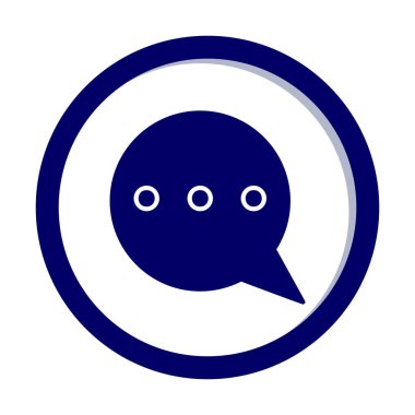 konuşma balonu mesaj simgesi vektör çizim tasarım