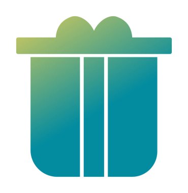 hediye kutusu simgesi, vektör illüstrasyonu basit tasarım