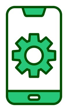 Mobil Ayar Simge vektör çizimi