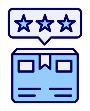 Teslimat kutusu simgesi, vektör illüstrasyonu basit tasarım