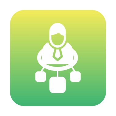 Takım Lideri Bağlantı web simgesi, vektör illüstrasyonu