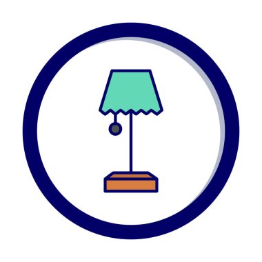 tablo lambası vektör illüstrasyonu