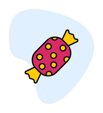 Şeker Web ikonu vektör illüstrasyonu