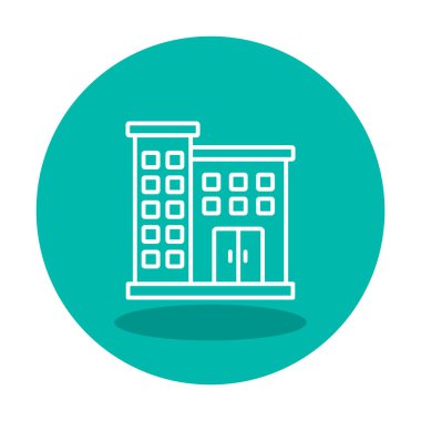 düz simge oluşturma, vektör illüstrasyonu, renkli yapı kavramı