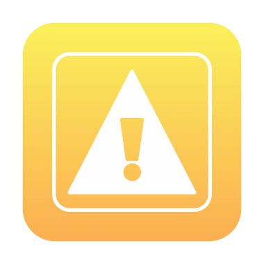 Dikkat İşareti simgesi vektör illüstrasyonu