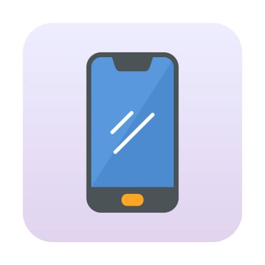 akıllı telefon simgesi, vektör illüstrasyonu basit tasarım