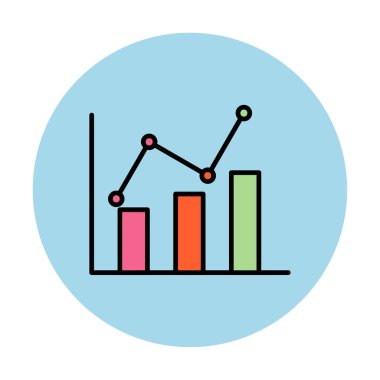 Grafik. Web simgesi basit illüstrasyon 