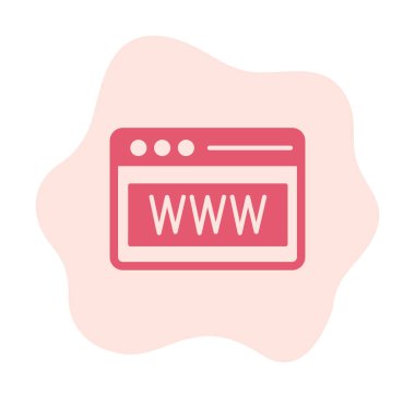 Web tarayıcı simgesi, vektör çizim