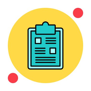 Pano simgesi, vektör illüstrasyonu basit tasarım