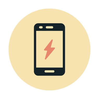 Mobil simge vektör illüstrasyonunu şarj et