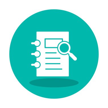 ofis kağıdı ve büyüteç