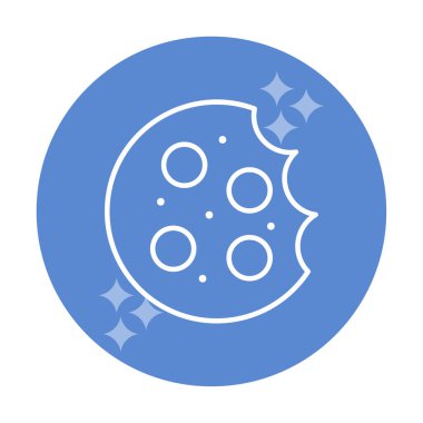 tatlı kurabiye izole vektör illüstrasyonu