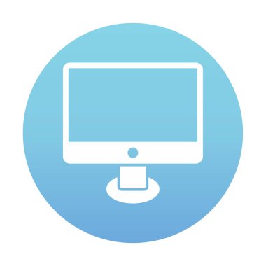 Ekran simgesi vektör illüstrasyonunu izle