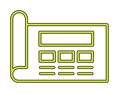 Şablon simgesi, vektör illüstrasyonu basit tasarım