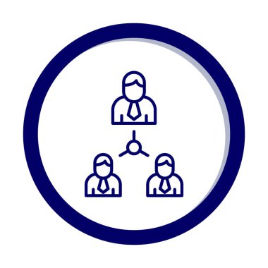 Basit düz yönetim simgesi vektörü 