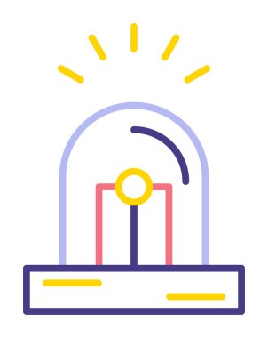 Siren simgesi vektör illüstrasyonu