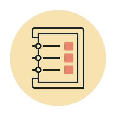 Notes web icon, vector illustration