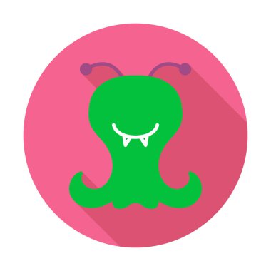 Sevimli uzaylı karakter Vektör illüstrasyonu