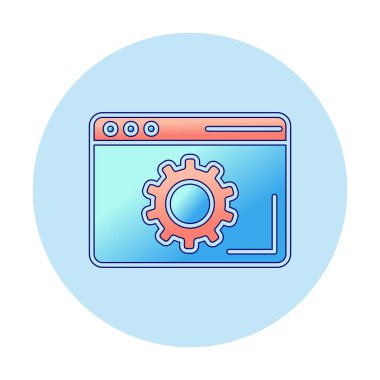 Tarayıcı Simge vektör çizimi ayarlanıyor