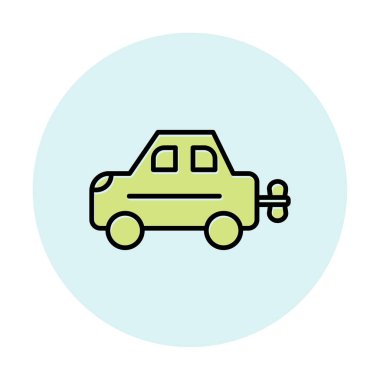 Araç Oyuncağı simgesi arka planda izole edildi