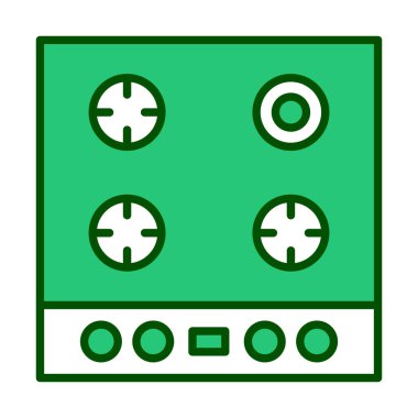 Hob vektör simgesi, basit biçim 